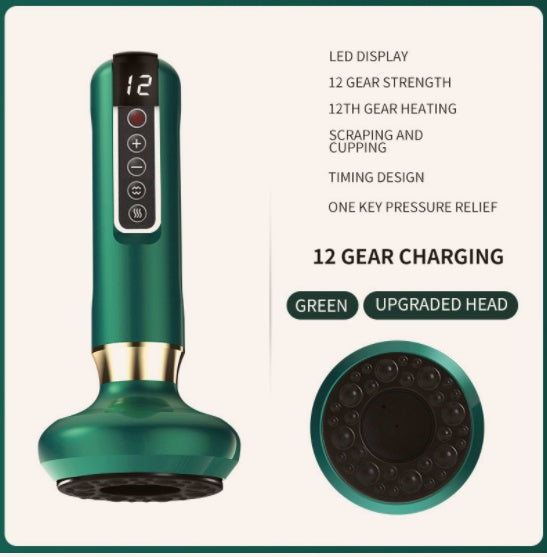 Electric Vacuum Cupping Massager – Anti-Cellulite Body Suction Cup with Gua Sha Function for Fat Burning & Slimming Therapy
