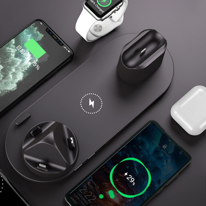 6-in-1 Fast Wireless Charging Station – Multi-Device Charging Dock for Phone, Watch & AirPods