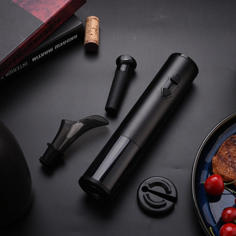Electric Wine Opener Set – Cordless Corkscrew with Foil Cutter & Charger