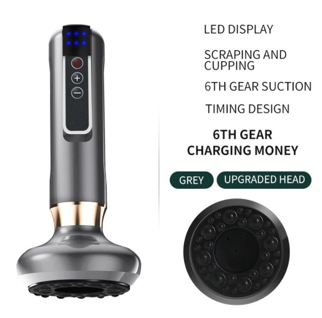 Electric Vacuum Cupping Massager – Anti-Cellulite Body Suction Cup with Gua Sha Function for Fat Burning & Slimming Therapy