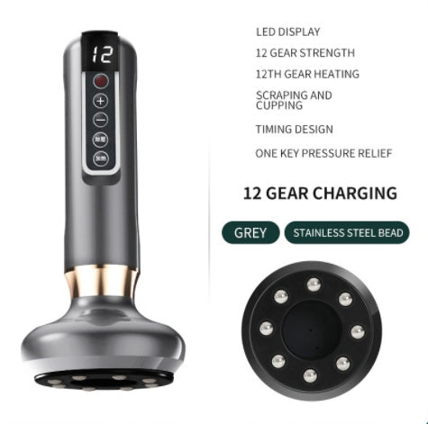 Electric Vacuum Cupping Massager – Anti-Cellulite Body Suction Cup with Gua Sha Function for Fat Burning & Slimming Therapy