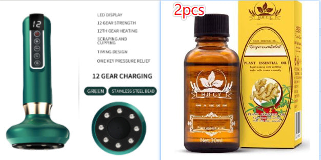 Electric Vacuum Cupping Massager – Anti-Cellulite Body Suction Cup with Gua Sha Function for Fat Burning & Slimming Therapy
