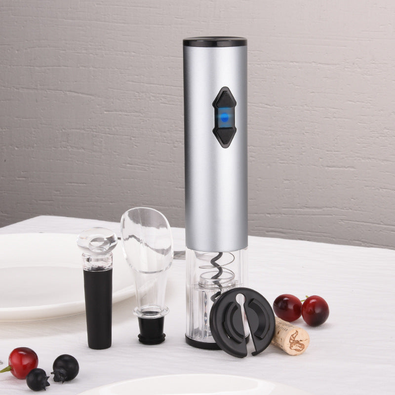 Electric Wine Opener Set – Cordless Corkscrew with Foil Cutter & Charger