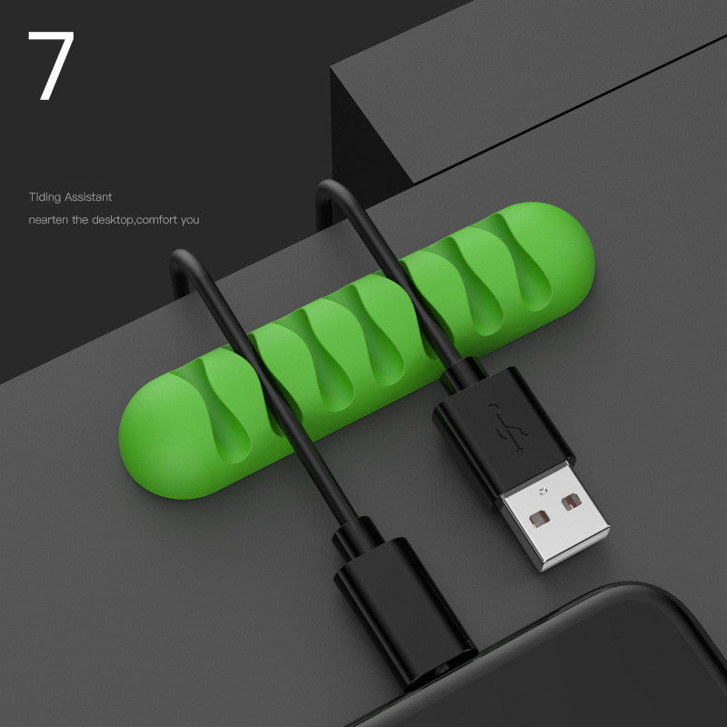 Cable Management Clip – Silicone Wire Organizer for USB, Earphones & Network Cables