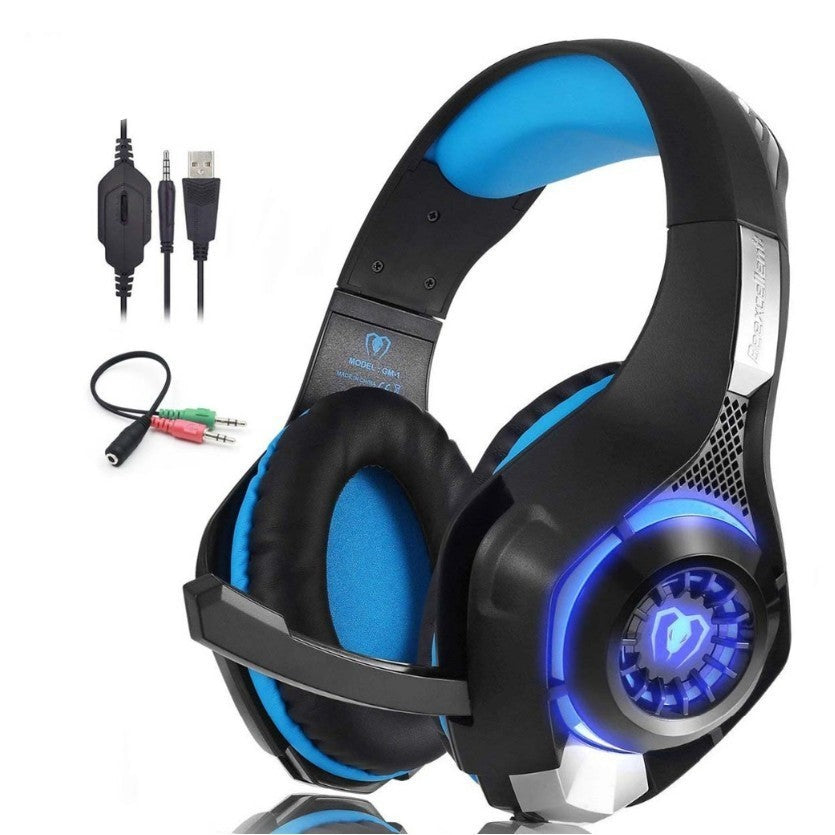 Dominate the Game: RGB Wired Gaming Headset with Pulse-Lit Precision & Pro-Level Sound