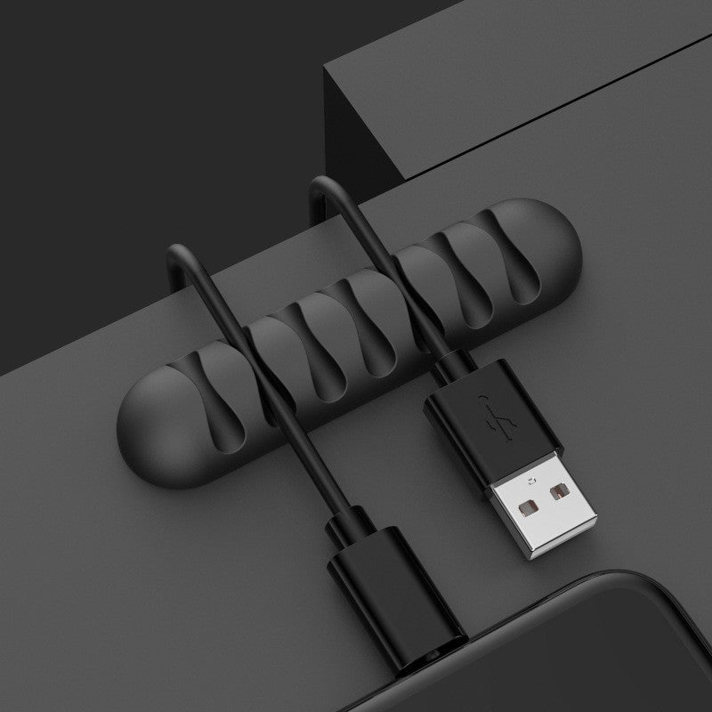 Cable Management Clip – Silicone Wire Organizer for USB, Earphones & Network Cables