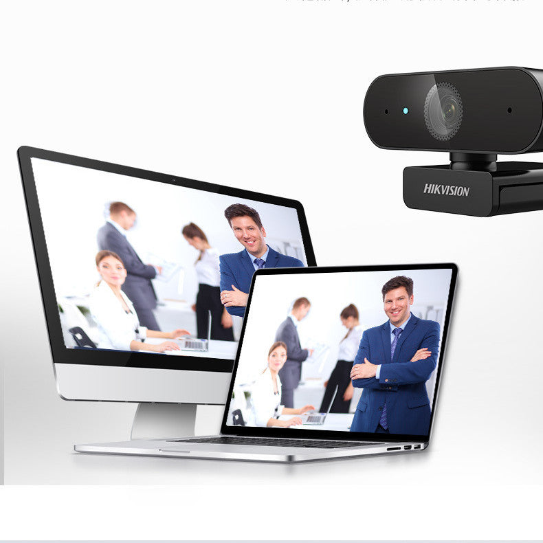 Hikvision 2K QHD Webcam – 2550x1440 Resolution, 30FPS Streaming Camera for PC, Laptop, Video Calls & Online Meetings