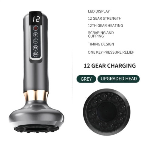 Electric Vacuum Cupping Massager – Anti-Cellulite Body Suction Cup with Gua Sha Function for Fat Burning & Slimming Therapy