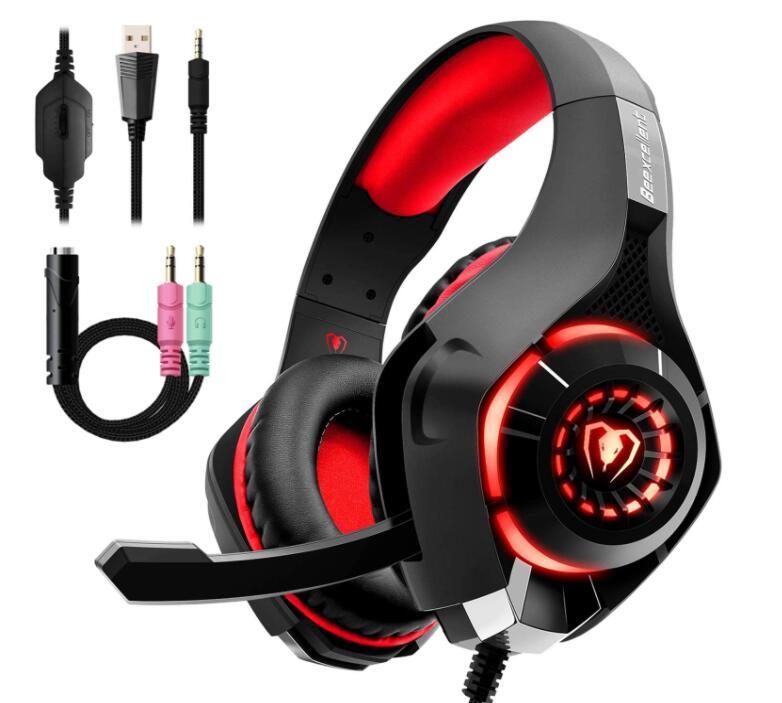 Dominate the Game: RGB Wired Gaming Headset with Pulse-Lit Precision & Pro-Level Sound