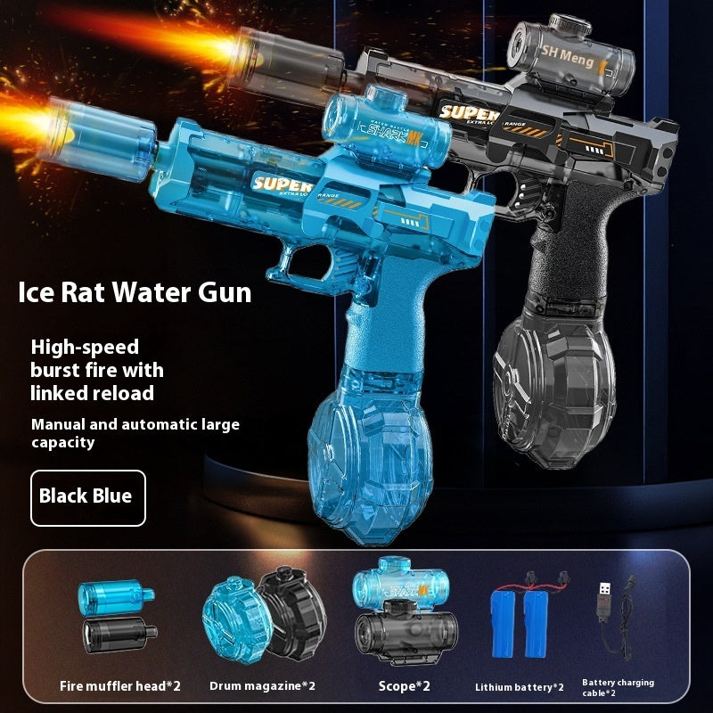 AquaBlaster X™ LED Electric Water Gun – Automatic Recoil Spray Toy for Kids, Summer Outdoor Fun
