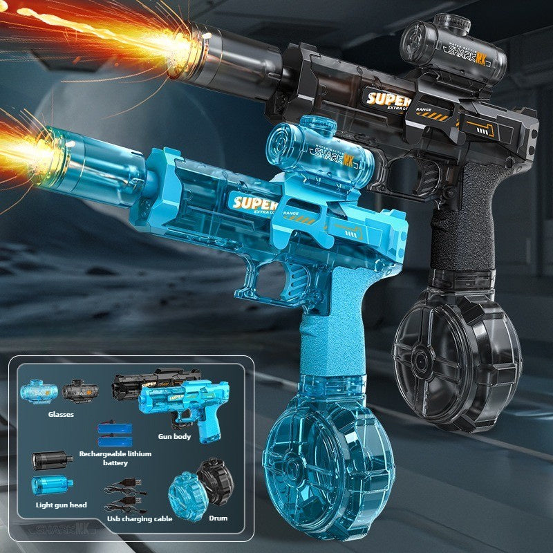 AquaBlaster X™ LED Electric Water Gun – Automatic Recoil Spray Toy for Kids, Summer Outdoor Fun