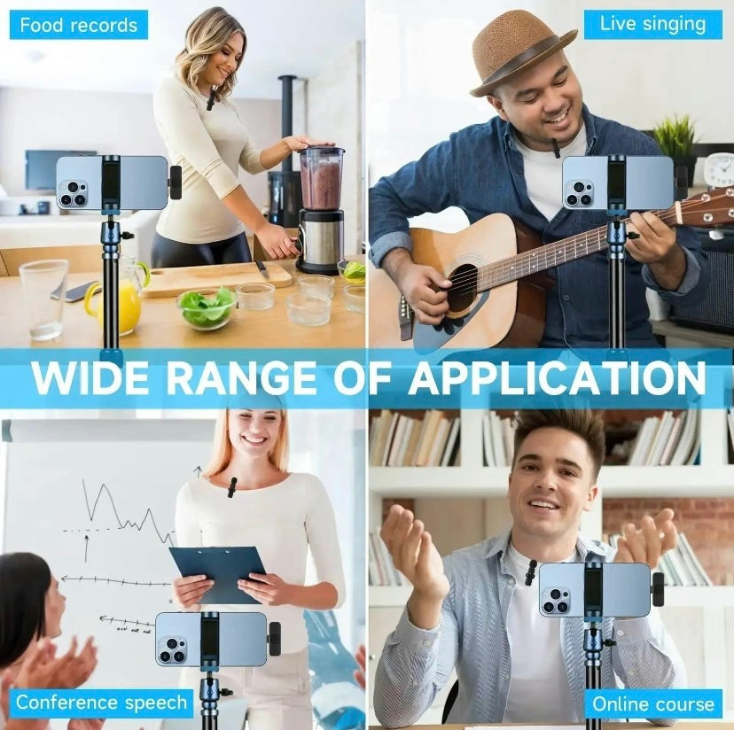 Wireless Lavalier Microphone Type-C – Noise-Canceling USB-C Mic for Android, YouTube, Vlogging & Live Streaming