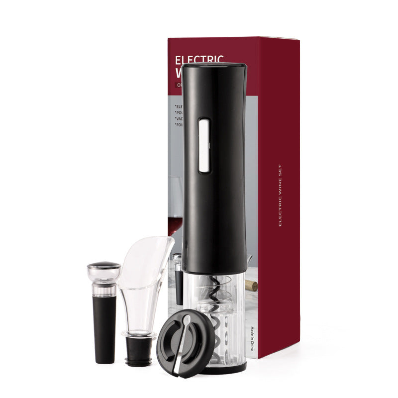 Electric Wine Opener Set – Cordless Corkscrew with Foil Cutter & Charger