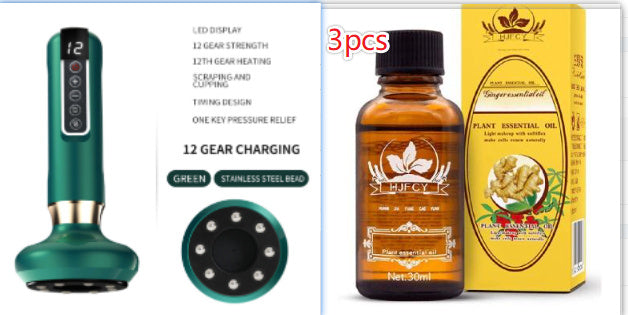 Electric Vacuum Cupping Massager – Anti-Cellulite Body Suction Cup with Gua Sha Function for Fat Burning & Slimming Therapy