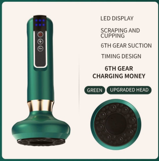 Electric Vacuum Cupping Massager – Anti-Cellulite Body Suction Cup with Gua Sha Function for Fat Burning & Slimming Therapy