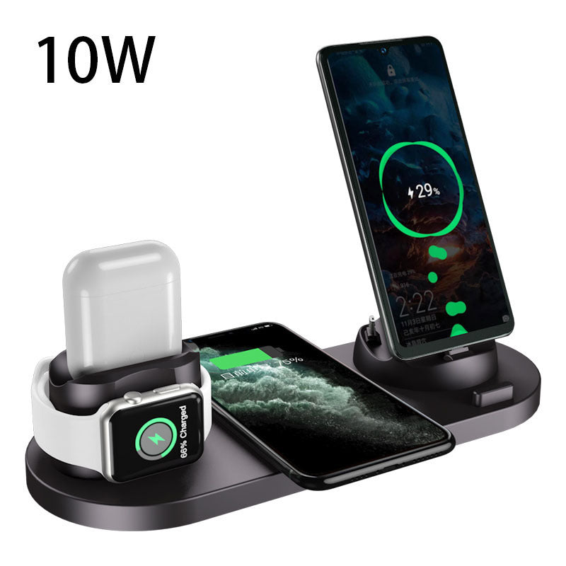 6-in-1 Fast Wireless Charging Station – Multi-Device Charging Dock for Phone, Watch & AirPods