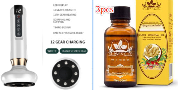 Electric Vacuum Cupping Massager – Anti-Cellulite Body Suction Cup with Gua Sha Function for Fat Burning & Slimming Therapy