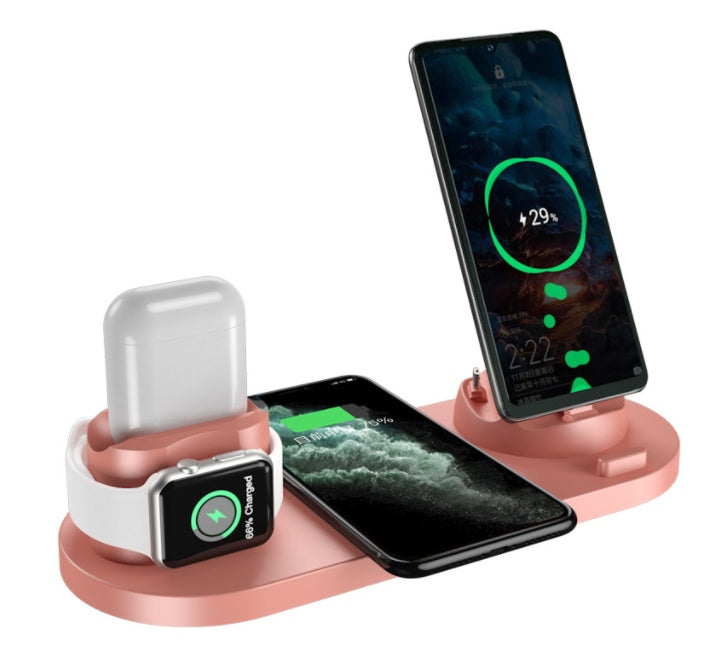 6-in-1 Fast Wireless Charging Station – Multi-Device Charging Dock for Phone, Watch & AirPods