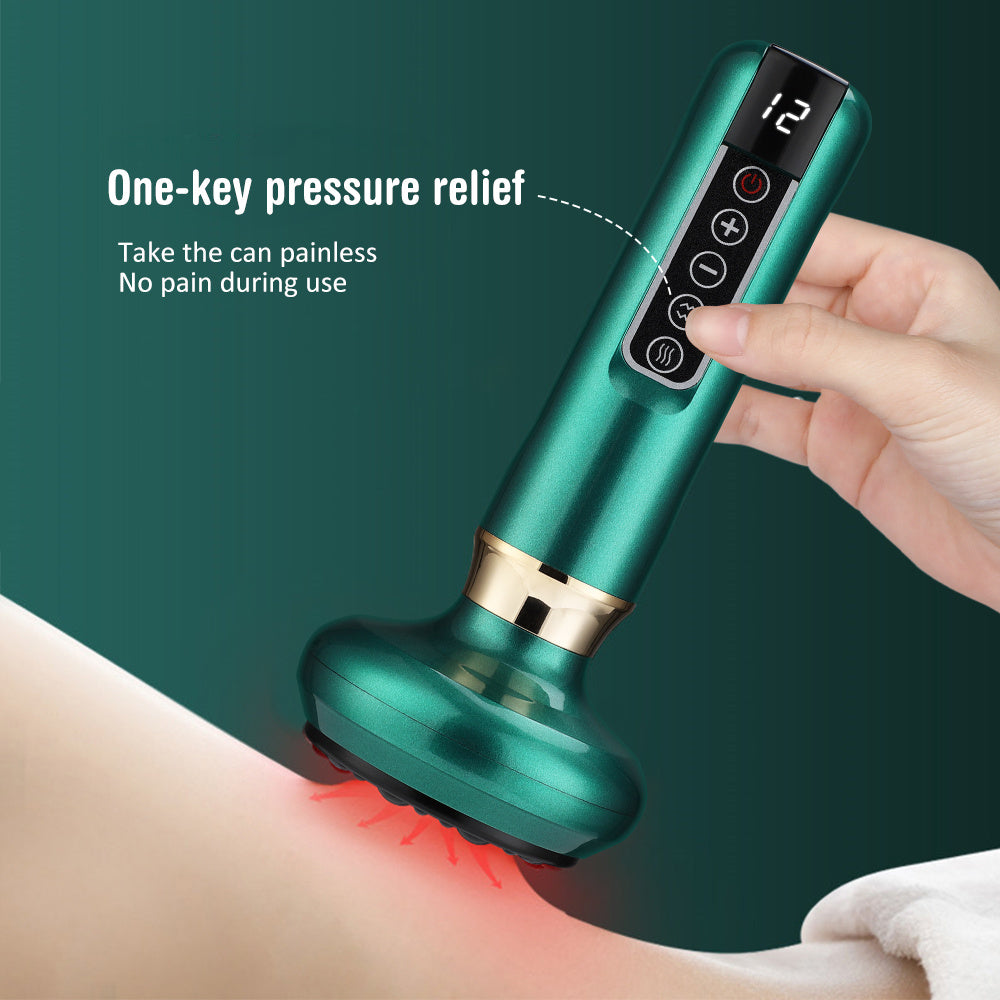 Electric Vacuum Cupping Massager – Anti-Cellulite Body Suction Cup with Gua Sha Function for Fat Burning & Slimming Therapy