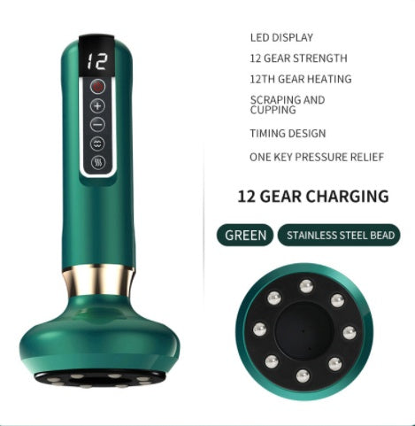 Electric Vacuum Cupping Massager – Anti-Cellulite Body Suction Cup with Gua Sha Function for Fat Burning & Slimming Therapy