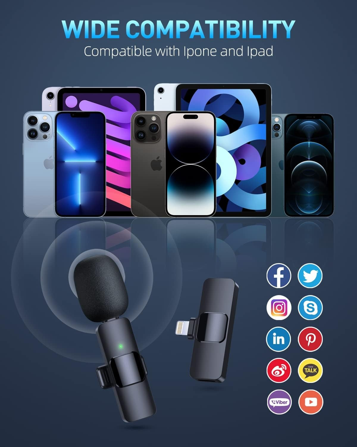 Wireless Lavalier Microphone Type-C – Noise-Canceling USB-C Mic for Android, YouTube, Vlogging & Live Streaming