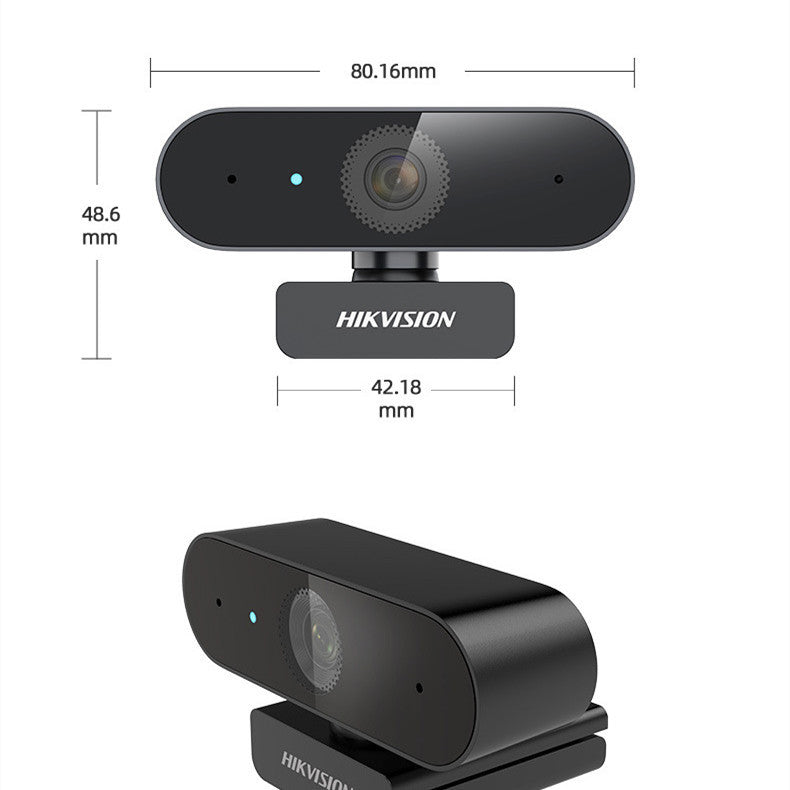 Hikvision 2K QHD Webcam – 2550x1440 Resolution, 30FPS Streaming Camera for PC, Laptop, Video Calls & Online Meetings