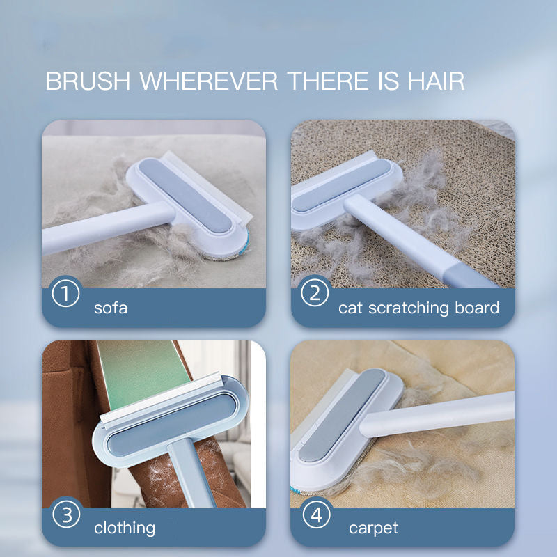 4-in-1 Pet Hair Remover Brush – Dog & Cat Hair Cleaner, Window Screen Cleaning Tool & Multi-Surface Brush