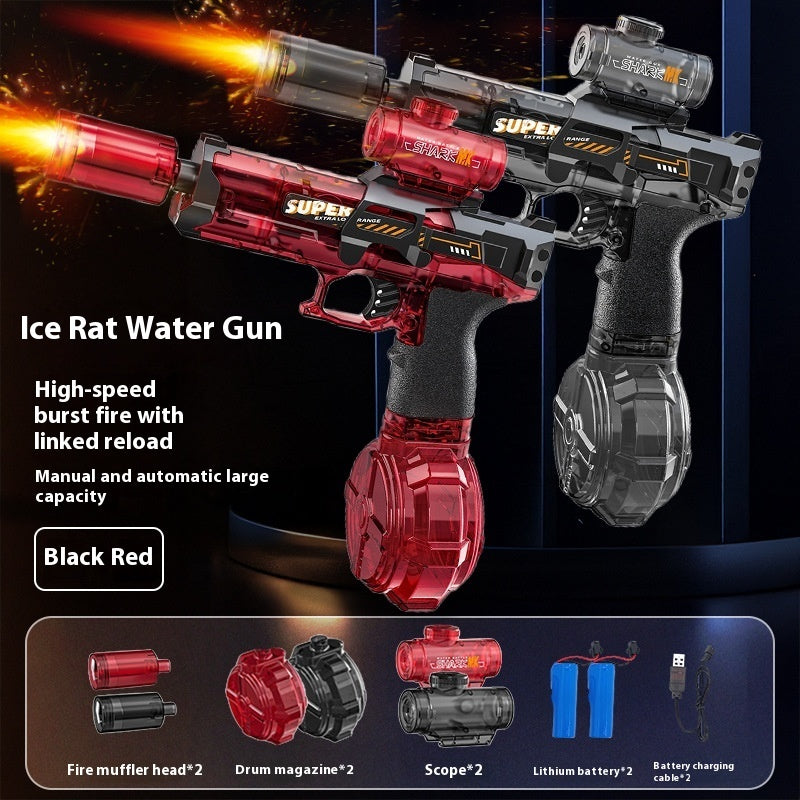 AquaBlaster X™ LED Electric Water Gun – Automatic Recoil Spray Toy for Kids, Summer Outdoor Fun