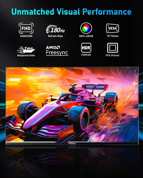 24Inch 180Hz Gaming Monitor 1K FHD Computer Display 1ms Response Time