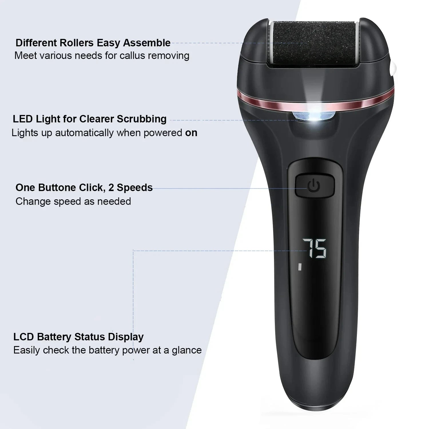 Electric Grinding Pedicure Tools For Dead Hard Skin & Callus Remover