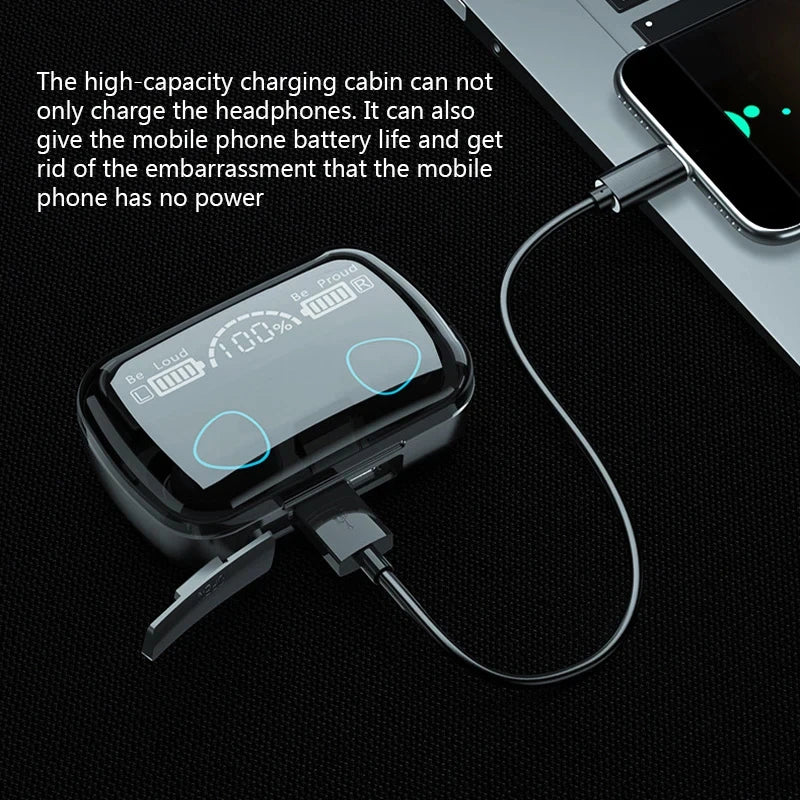 Wireless Bluetooth Headset with Charge Box
