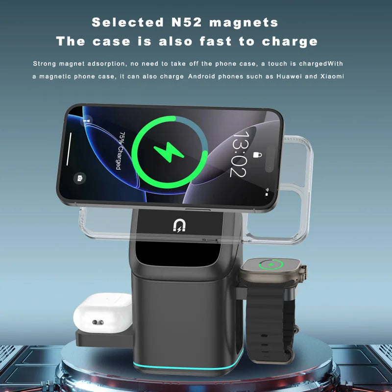 3 in 1 Charging Station iPhone Mag-Safe Charger