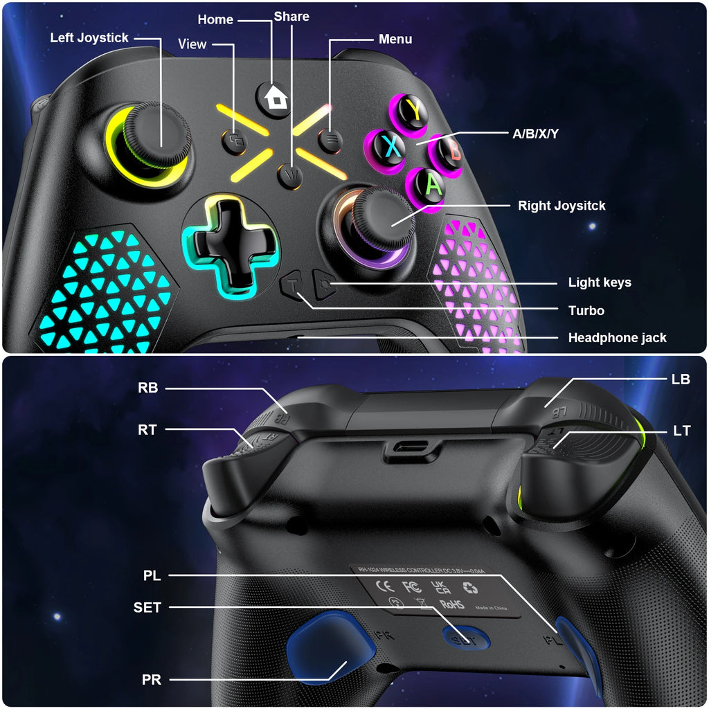 Wireless Gamepad For Xbox One, Xbox Series S, Xbox Series X  & PC