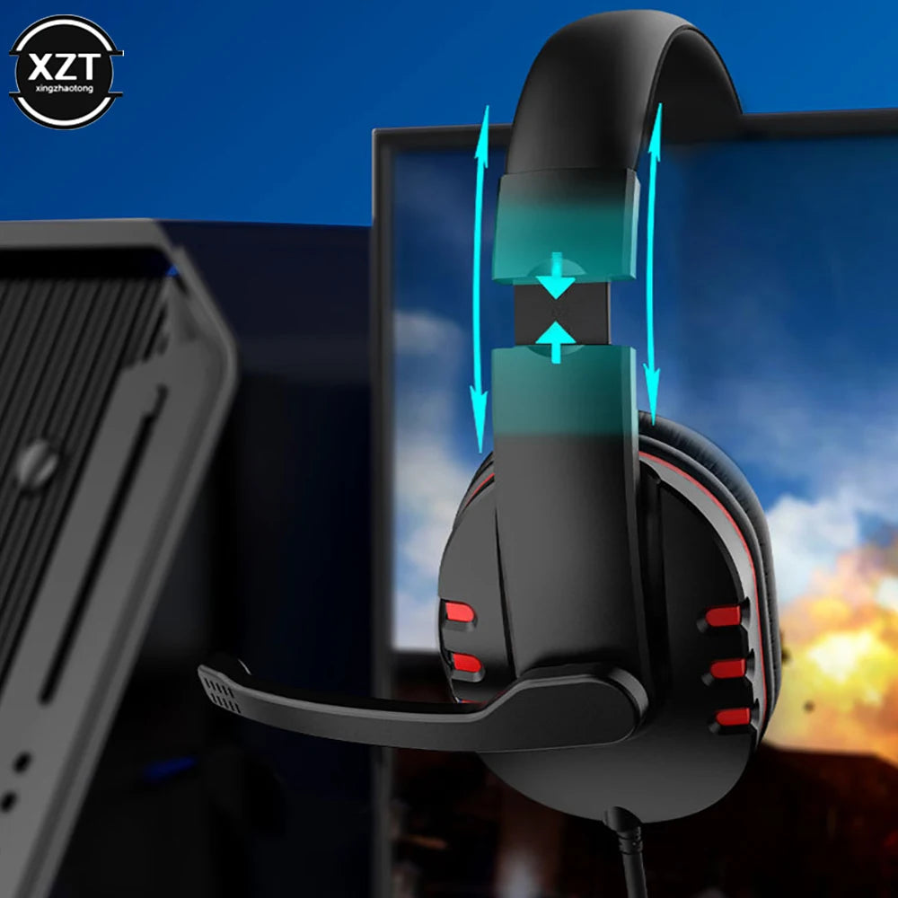 Wired gaming Headphones Gamer Headset with Microphone