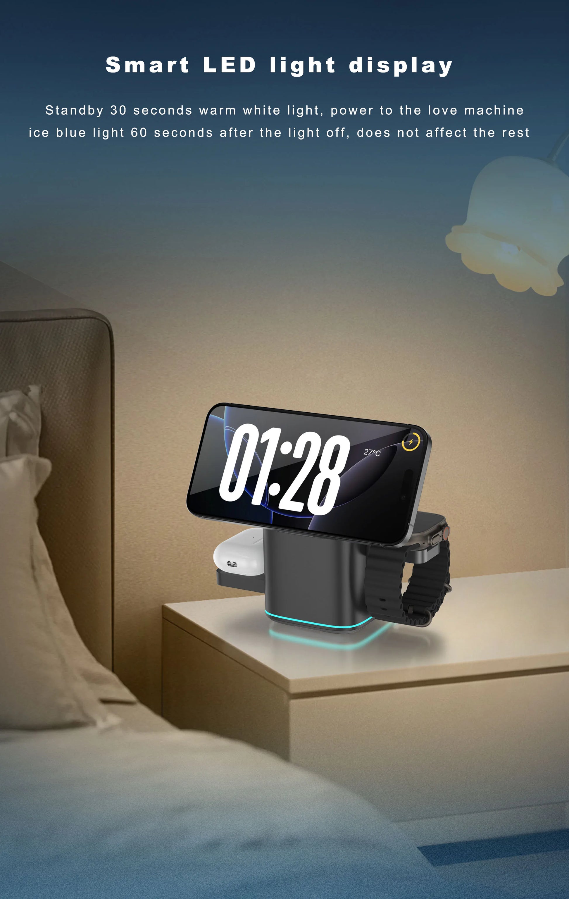 3 in 1 Charging Station iPhone Mag-Safe Charger