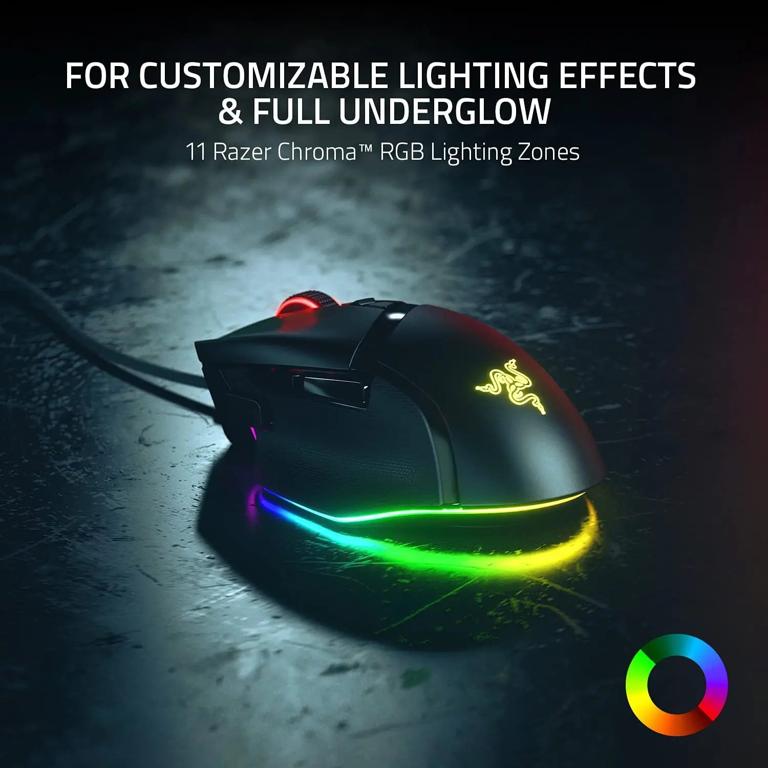 Razer Basilisk V3 Ergonomic Gaming Mouse – 26K DPI Optical Sensor, Chroma RGB, Fastest Gaming Mouse Switches, Fully Customizable