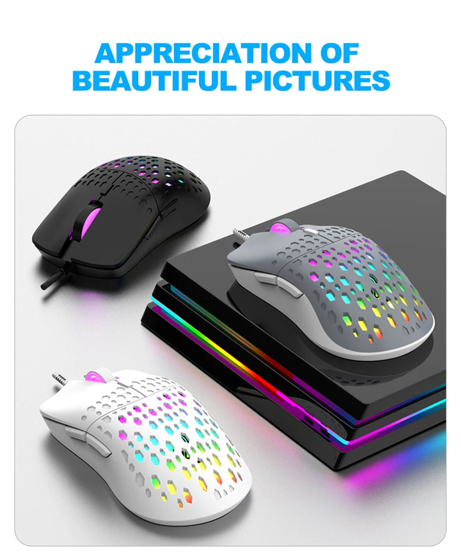 Wired RGB Gaming Mouse and Office For Microsoft Windows and Apple IOS System