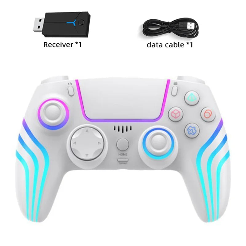 Wireless Game Controller For PlayStation 5 Gamepad With Dual Vibration RGB Light Joystick for PS5/PS5 Slim/PS5 Pro Accessories