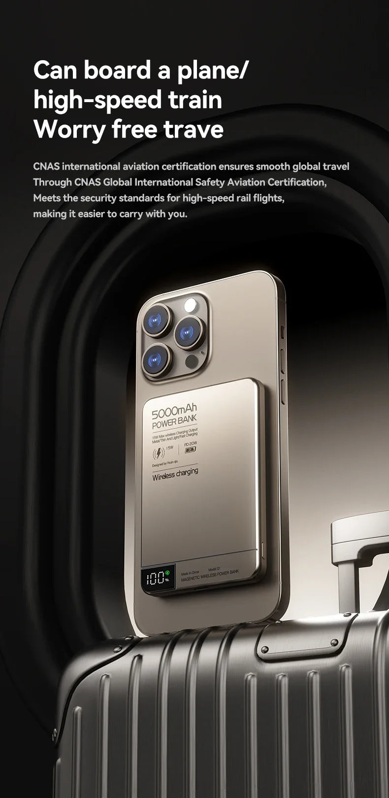 10000mAh Directional Fast Charge 22.5W Power Bank External Battery