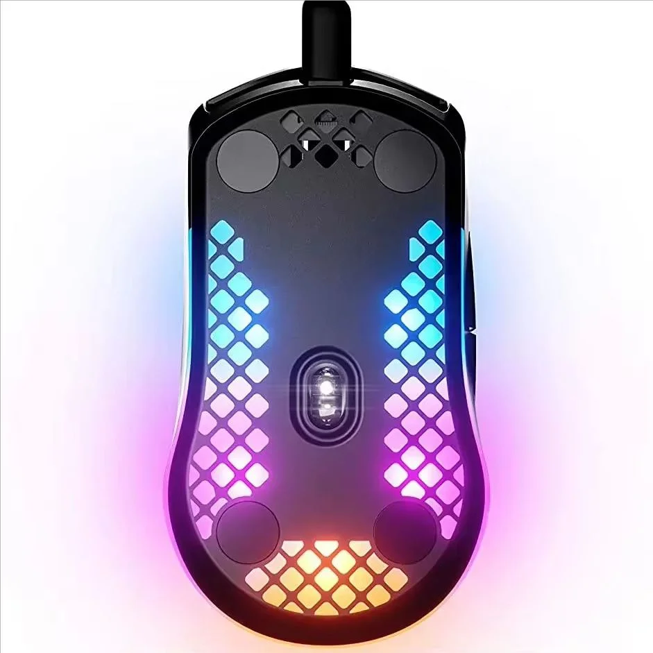 SteelSeries Aerox 3 - Super Light Gaming Mouse - 8,500 CPI TrueMove Core Optical Sensor - Ultra-lightweight Water Resistant Design - Universal USB-C connectivity