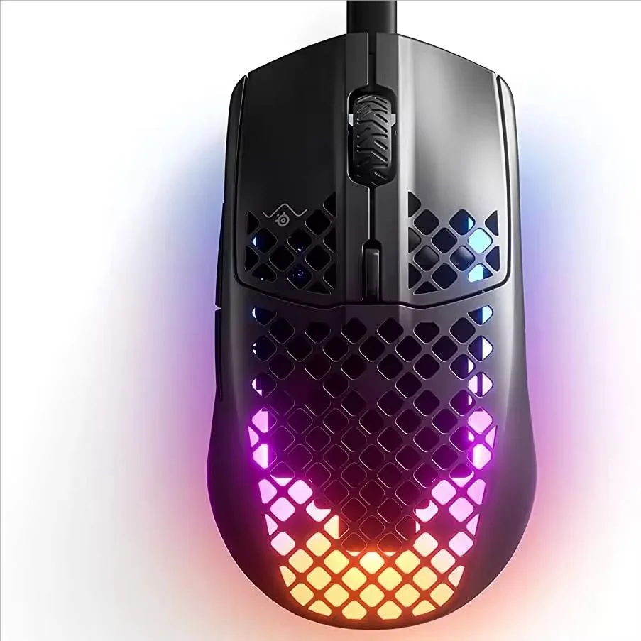 SteelSeries Aerox 3 - Super Light Gaming Mouse - 8,500 CPI TrueMove Core Optical Sensor - Ultra-lightweight Water Resistant Design - Universal USB-C connectivity