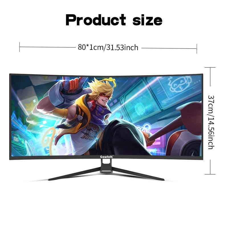 34'' 144Hz Curved Gaming Monitor Bezel-less