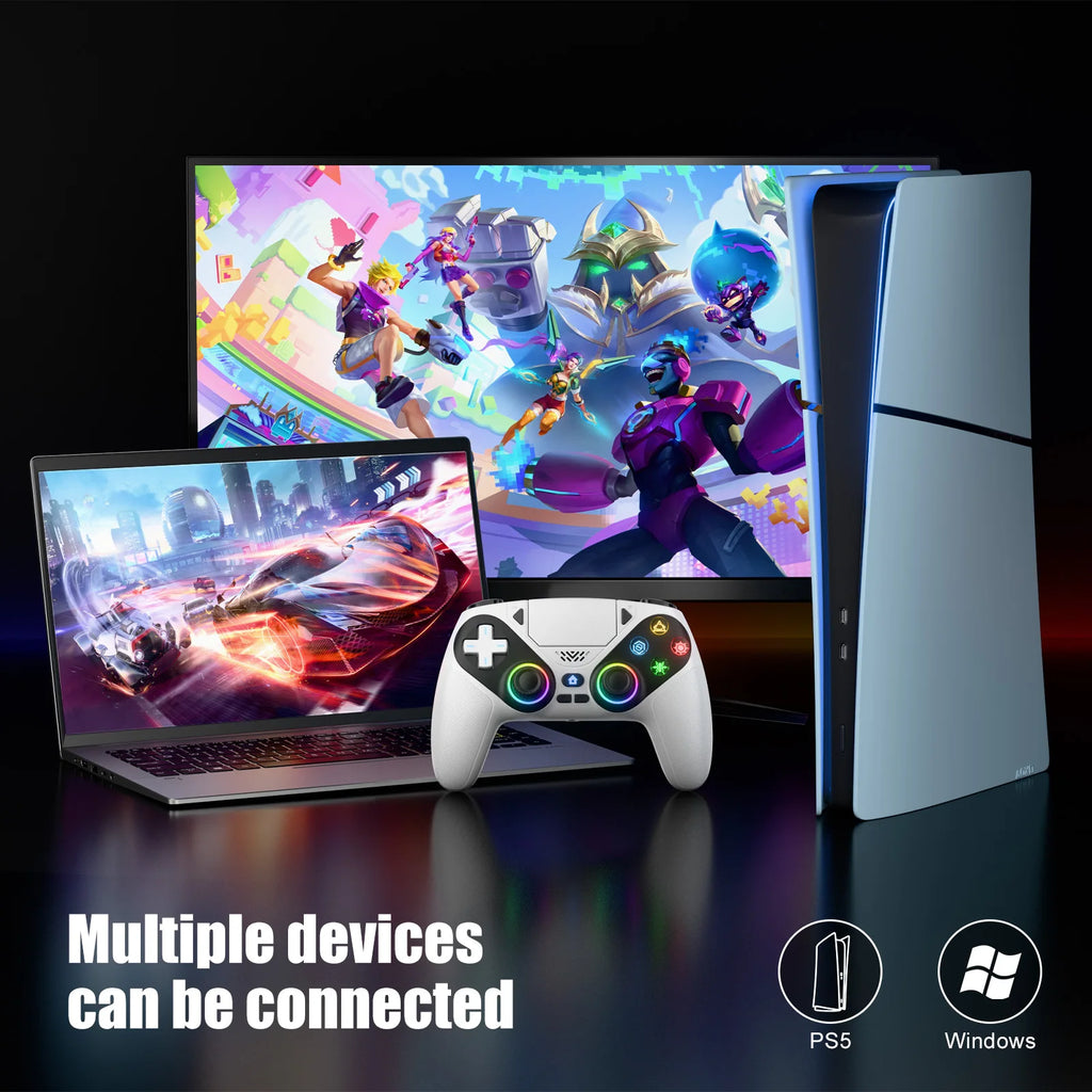 For Playstation 5 Wireless Controller For Ps5 Pc Console Controller With Turbo Dual Sense Vibrate Programming Bluetooth Gamepad