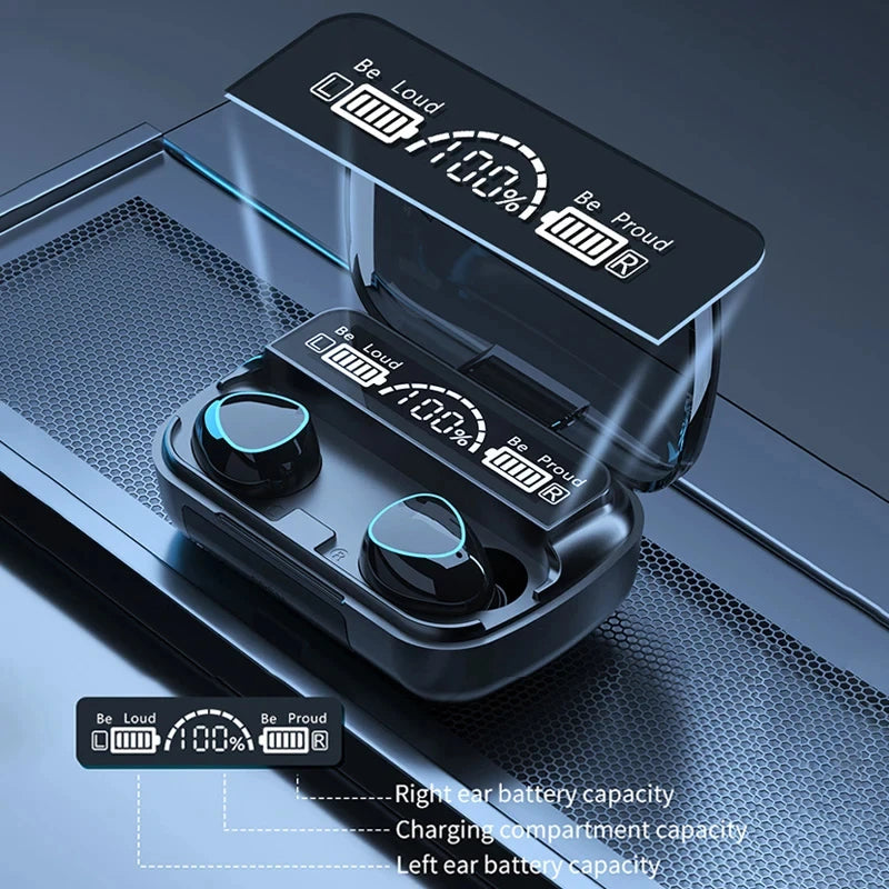 Wireless Bluetooth Headset with Charge Box