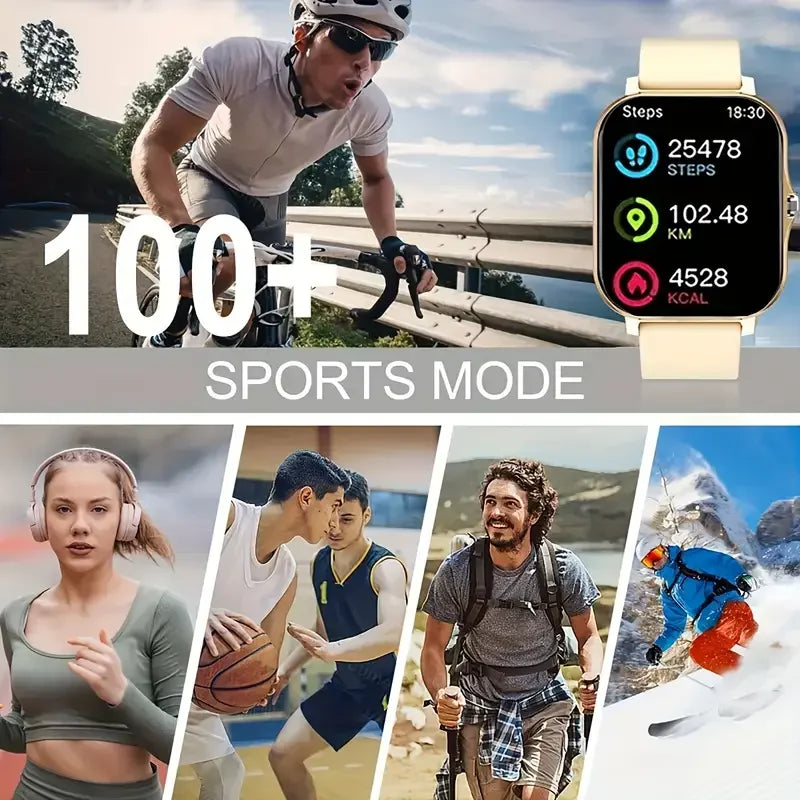 Bluetooth Smartwatch for Men & Women – Blood Pressure, Oxygen Tracker & More