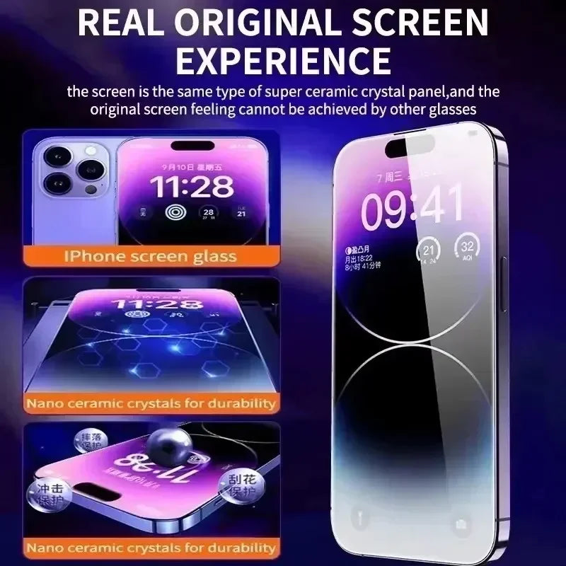 3Pcs Dust free Installation Tempered Glass