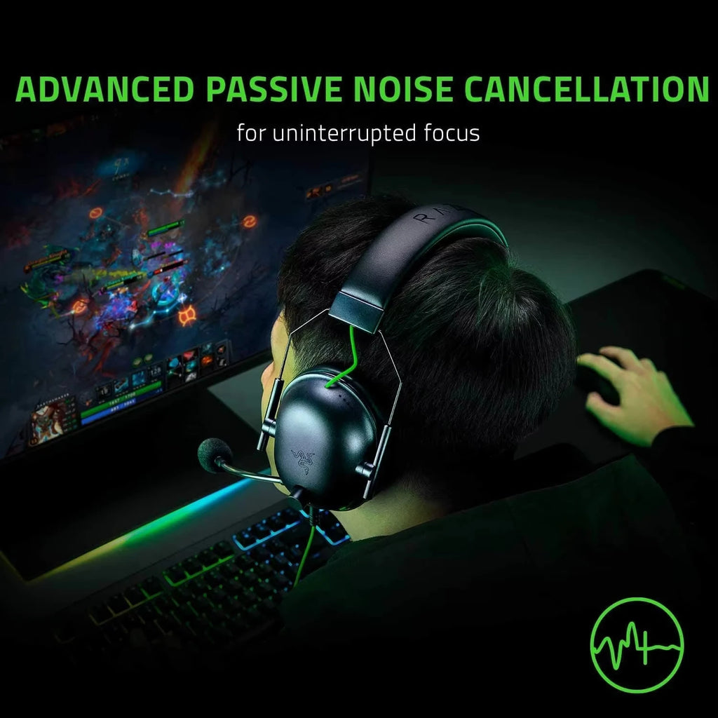 Razer BlackShark V2 X Wired Esports Gaming Headset – 7.1 Surround Sound, HyperClear Cardioid Mic, Advanced Passive Noise Cancellation