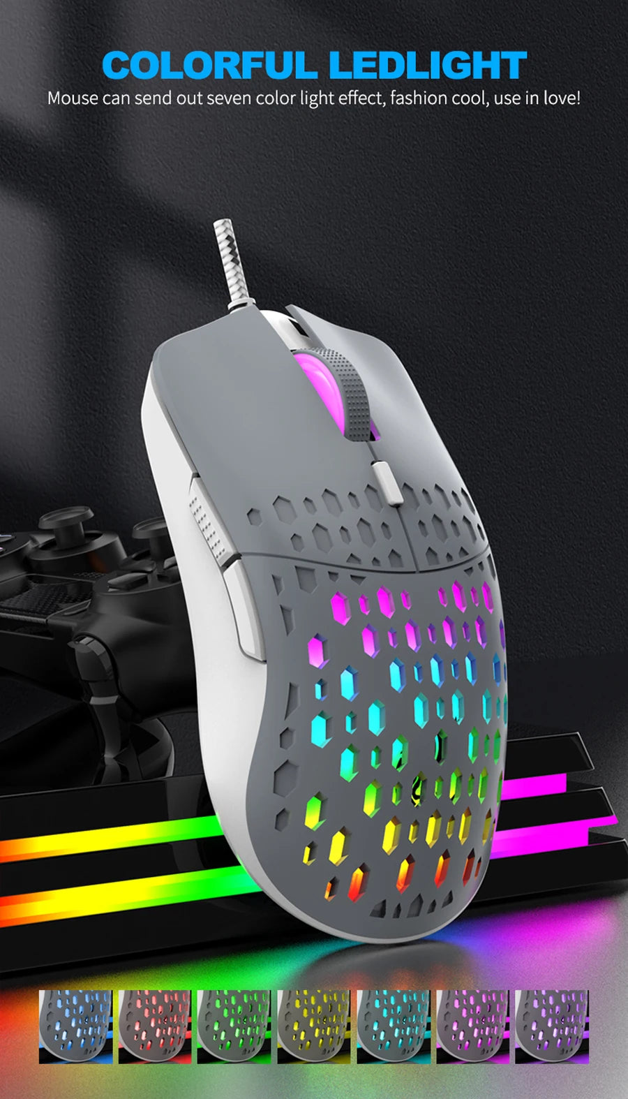 Wired RGB Gaming Mouse and Office For Microsoft Windows and Apple IOS System