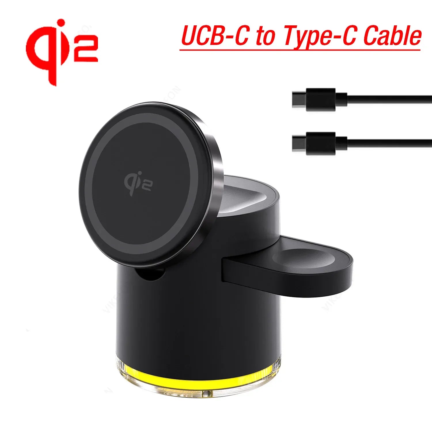 3 in 1 Magnetic Wireless Charger Station Qi2 Quick Fast Charging Stand