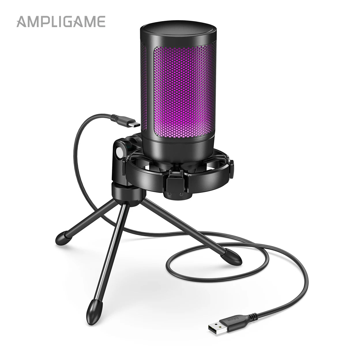 USB Gaming Microphone with Quick Mute